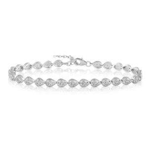 TEAR DROP DIAMOND  BRACELET