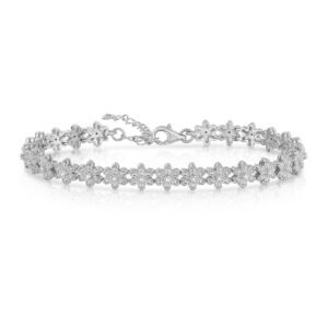 FLORAL DIAMOND  BRACELET