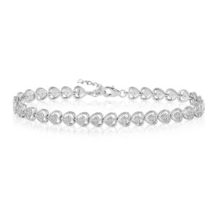 HEART SHAPED DIAMOND BRACELET