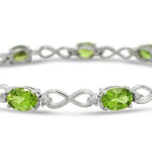 INFINITY AUGUST BIRTHSTONE  BRACELET