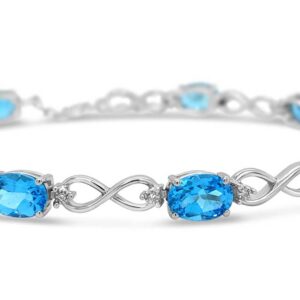 INFINITY DECEMBER BIRTHSTONE  BRACELET