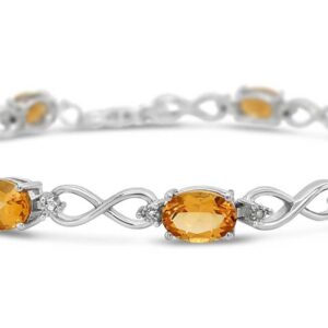 INFINITY  NOVEMBER BIRTHSTONE BRACELET