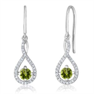 INFINITY AUGUST BIRTHSTONE EARRINGS