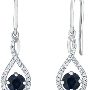 INFINITY SEPTEMBER BIRTHSTONE EARRINGS