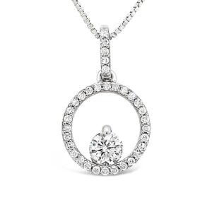 ENDLESS CIRCLE APRIL BIRTHSTONE PENDANT