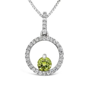 ENDLESS CIRCLE AUGUST BIRTHSTONE PENDANT