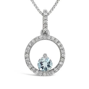 ENDLESS CIRCLE MARCH BIRTHSTONE PENDANT