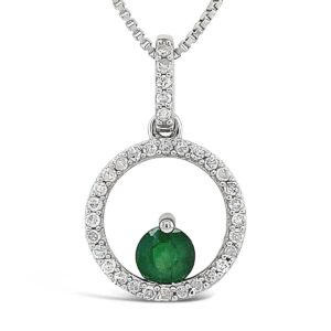 ENDLESS CIRCLE MAY BIRTHSTONE PENDANT