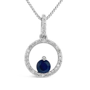 ENDLESS CIRCLE SEPTEMBER BIRTHSTONE PENDANT